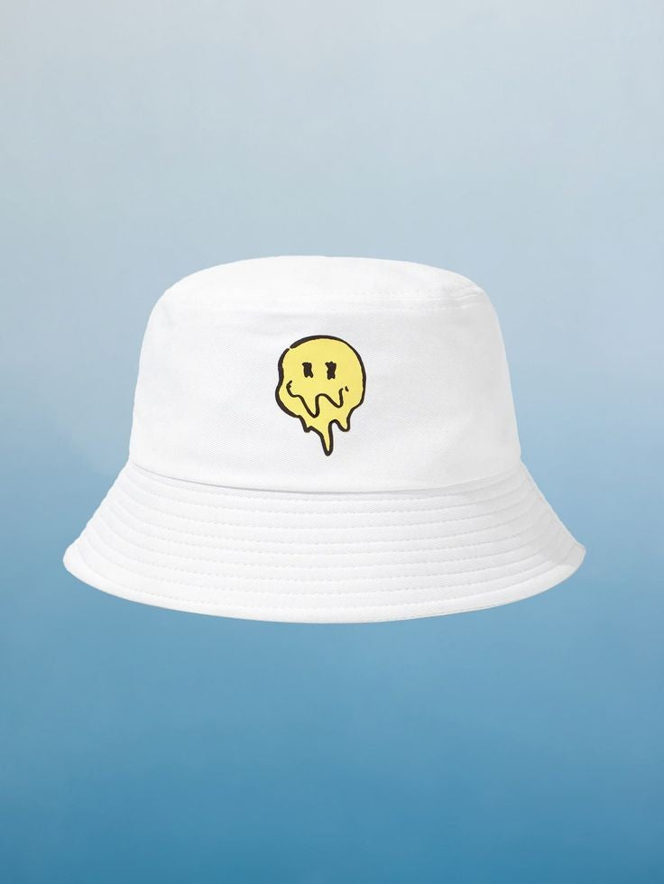 White Trucker Hat, Neon Rose