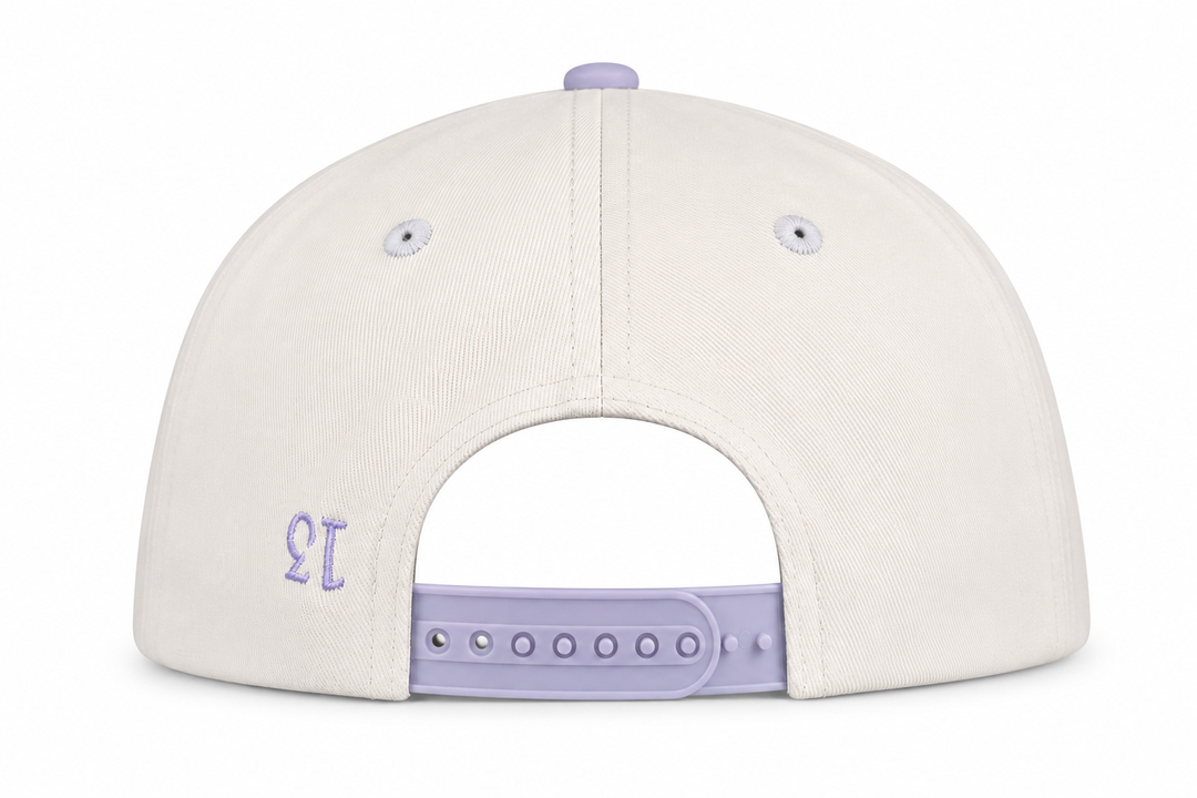 Lavender Amor Fati Snapback Hat | Cream & Mint