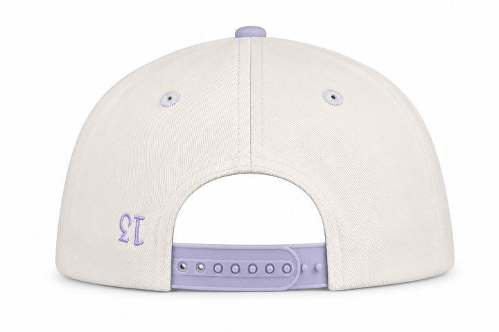 Lavender Amor Fati Snapback Hat | Cream & Mint
