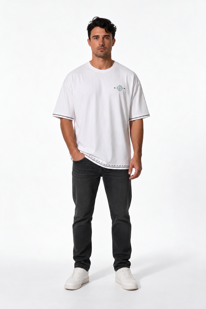 Midnight Plum Trim Tee