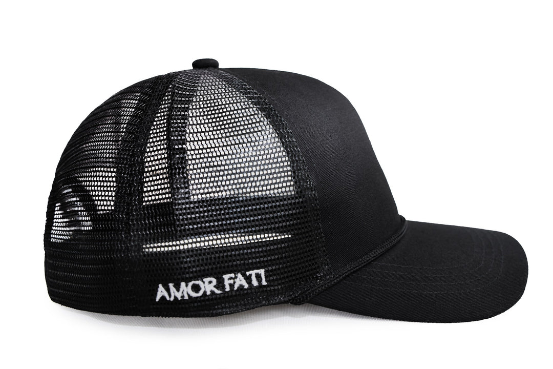 Black Trucker Hat — OG Rose