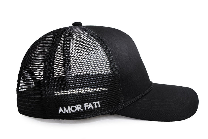 Black Trucker Hat — OG Rose