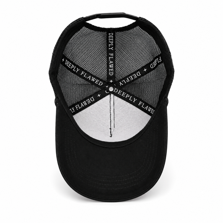 Black Trucker Hat — OG Rose