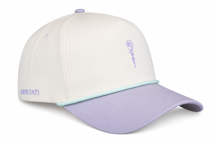 Lavender Amor Fati Snapback Hat | Cream & Mint