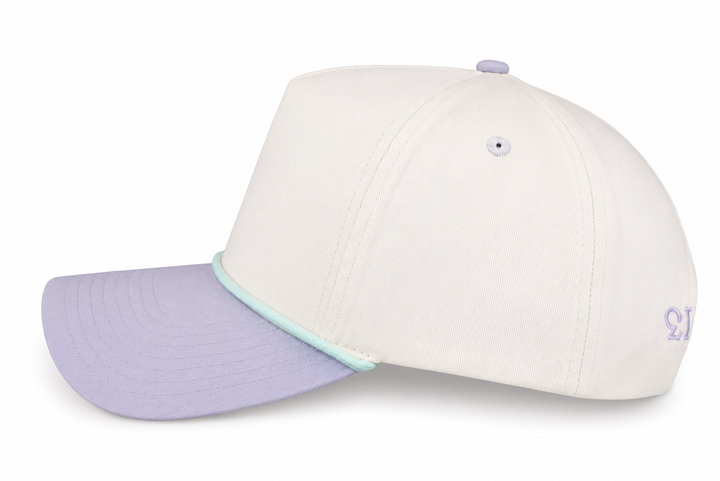 Lavender Amor Fati Snapback Hat | Cream & Mint