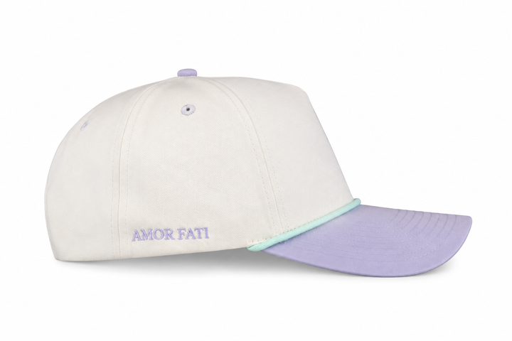 Lavender Amor Fati Snapback Hat | Cream & Mint