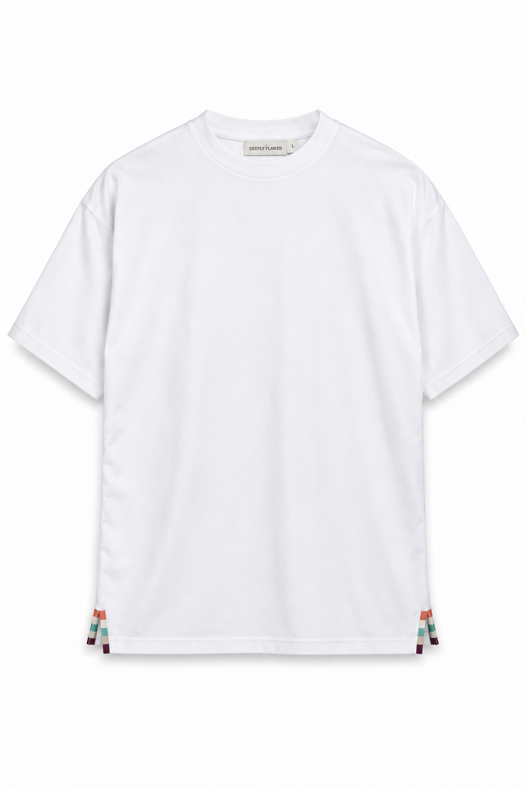 Floral White Tee