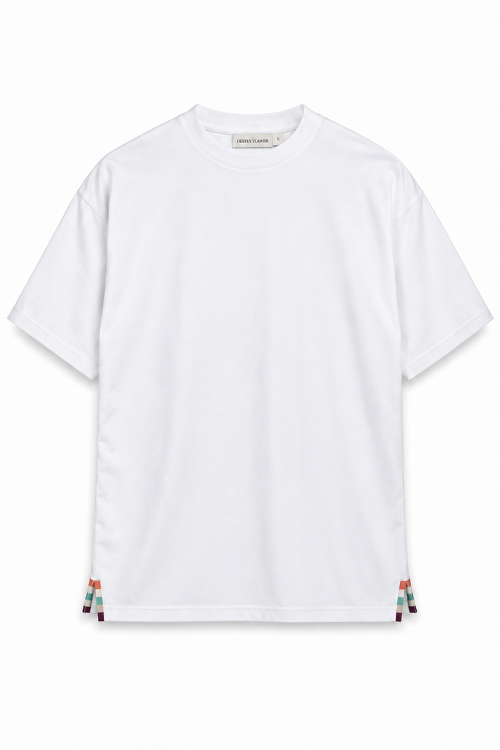 Floral White Tee